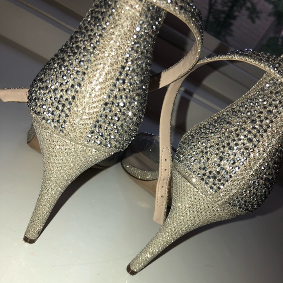 INC bing heels with jewels - Picture 1 of 7